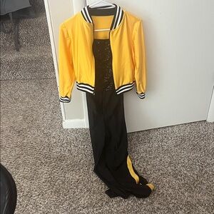 Yellow and Black girl’s dance costume